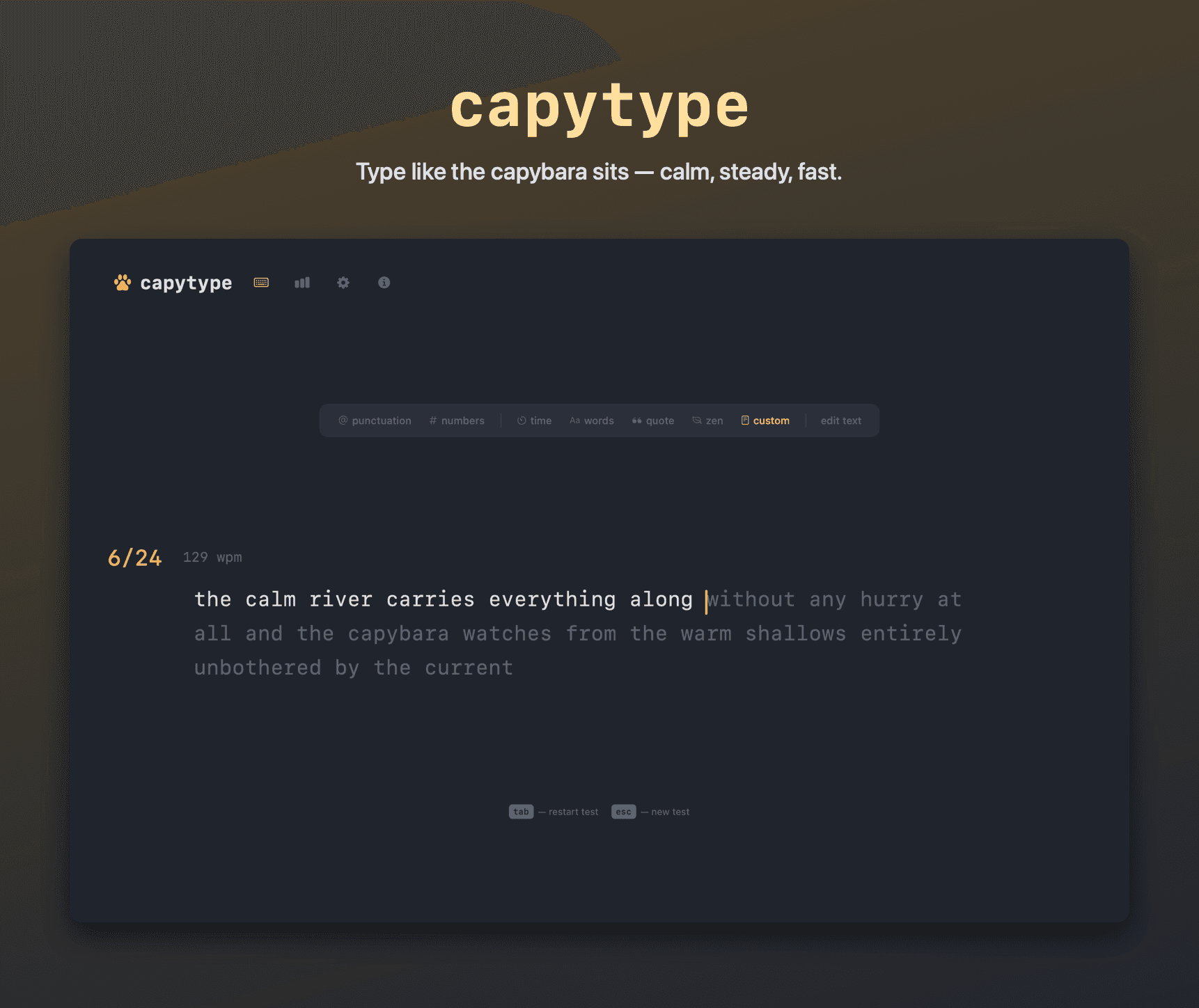 CapyType screenshot 1