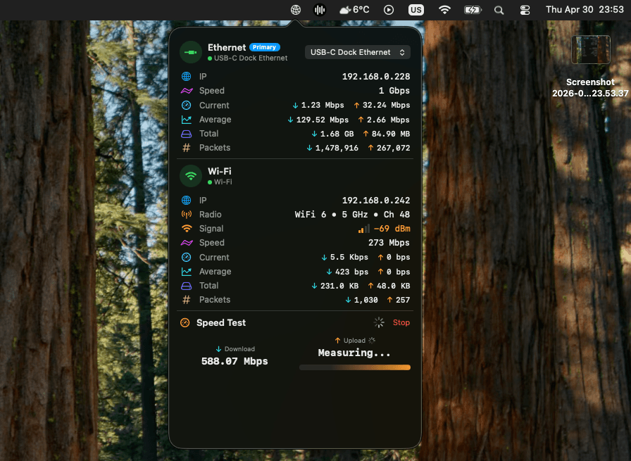 NetworkStatus screenshot 2