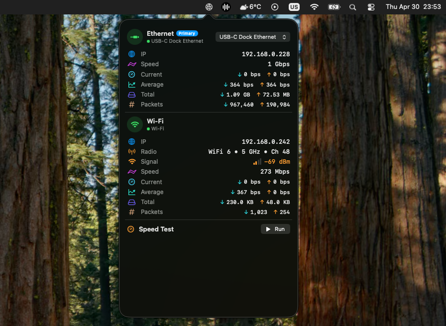 NetworkStatus screenshot 1
