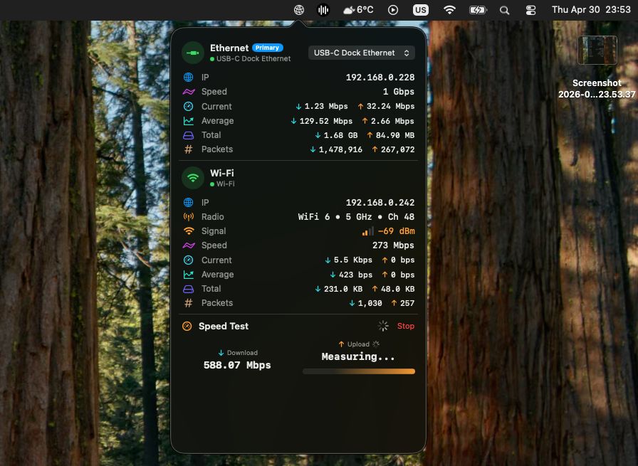 NetworkStatus screenshot 2