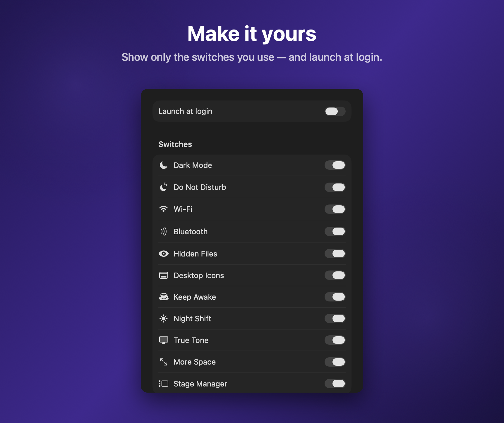 QuickToggles screenshot 3